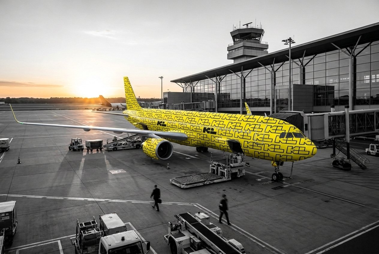 Flugzeug-Beklebung